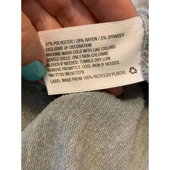 a new day gray long sleeves crew neck T shirt size XS - Picture 4 of 8